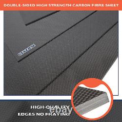 Feuille de carbone 3K stratifiée en plaque de panneau 500X600 100% 1-4MM d'épaisseur