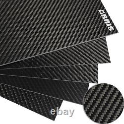 Feuille de fibre de carbone 100% 3K Panneau de fibre de carbone Plaque de fibre de carbone Épaisseur de 0,5 à 5 mm Largeur de 100 à 600 mm