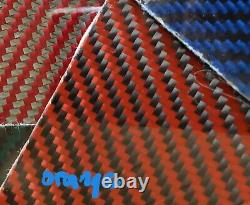 Feuille de panneau en fibre de carbone et fibre de verre 24x24x3/16 2x2 Twill brillante des DEUX CÔTÉS
