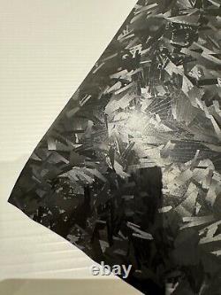 Film adhésif en vinyle en fibre de carbone forgé noir brillant, sans bulles