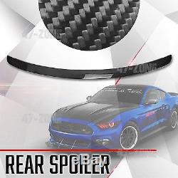 Gloss Real Carbon Fiber Factory Style Spoiler Arrière Aileron Pour 15-17 Ford Mustang