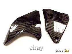 Kawasaki H2/h2r Carbon Fibre Fairing Belly Pans Couvertures De Moteur Inférieur Twill Gloss