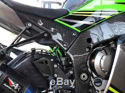 Kawasaki Zx10r Zx10r 2016 2017 2018 2019 Cadre En Fibre De Carbone Couvertures Twill Matt