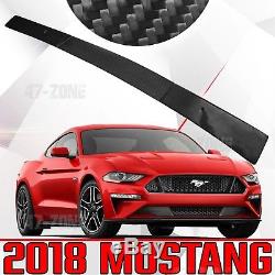 Nouveau Pour 2018 Ford Mustang Véritable En Fiber De Carbone Twill Noir Mat Spoiler