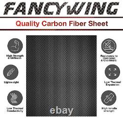 Planche en fibre de carbone 500X500 1-4MM d'épaisseur Feuille de fibre de carbone