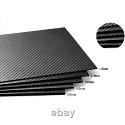 Plaque de panneau composite en fibre de carbone 3K brillante 100% de 400x500mm