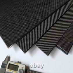 Plaque de panneaux en fibre de carbone réel - Épaisseur des feuilles de matériau composite de dureté