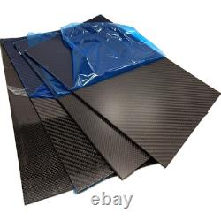 Plaque de panneaux en fibre de carbone réel - Épaisseur des feuilles de matériau composite de dureté