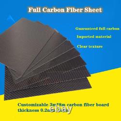 Plaque en fibre de carbone, feuille, planche, panneau, modèle, matériaux, composite à tissage uni et sergé