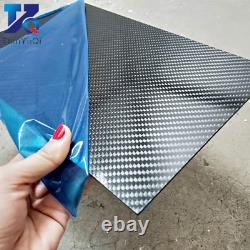 Plaques de panneaux en fibres de carbone réelles, épaisseur du matériau composite et dureté