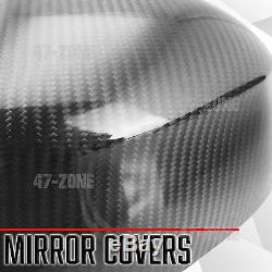 Pour 2014-17 Bmw X5 F15 Noir Véritable Fibre De Carbone Côté Miroir Couverture Overlay Garniture