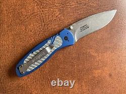 Rare Kershaw Blur Twill 1670nbs30v Couteau Bleu Assisté Fibre De Carbone