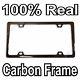 Real 100% Carbon Fiber License Plate Frame Cover Cover Original 3k Twill Jdm / Ff F