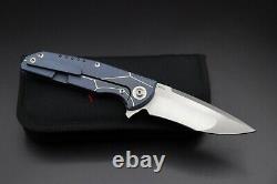 Reate Couteaux K-4 Blue Twill Carbon Fibre - Détaillant Autorisé