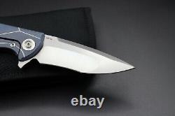 Reate Couteaux K-4 Blue Twill Carbon Fibre - Détaillant Autorisé