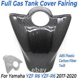 Revêtement complet de réservoir de carburant en sergé de fibre de carbone pour Yamaha YZF R6 2017-2020