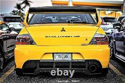 Rpg Roadrage Rr Twill Carbon Gurney Flap Pour 03-08 Mitsubishi Evolution Evo 8 9