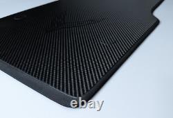 Tapis de sol en fibre de carbone véritable pour Corvette C-8. 2×2 Twill 3k