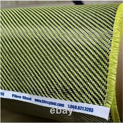 Tissu hybride en kevlar/fibre de carbone réel, 36 x 50 L x l