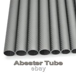 Tube En Fibre De Carbone 3k 60mm Od X 56mm ID X 1000mm Matt Twill Roll Wrapped 60x56