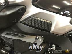 Yamaha Mt10 Panneaux Latéraux De Réservoir De Carbone En Twill Gloss Weave Fibre Fibre Pétrol